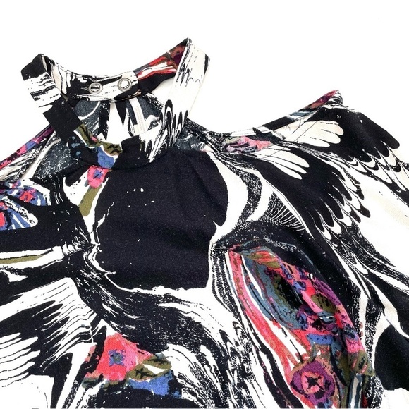 Free People Drift Away Cold Shoulder Tunic Top Multicolored - Picture 13 of 16